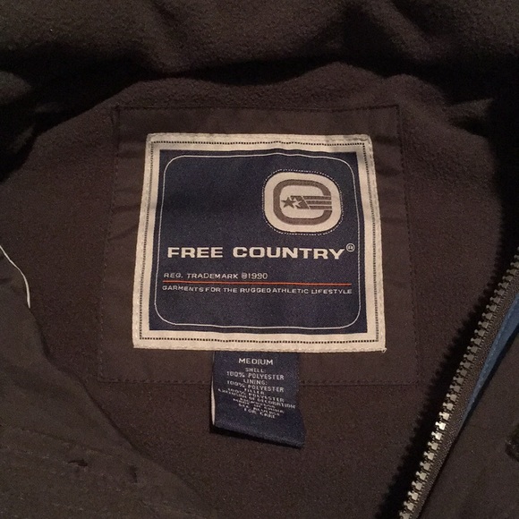 Free Country FCXtreme fleece lined blue jacket med - Picture 2 of 5